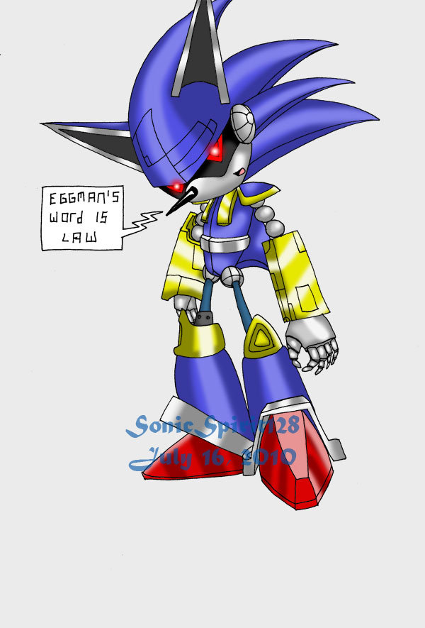 Mecha Sonic by TheWax on DeviantArt