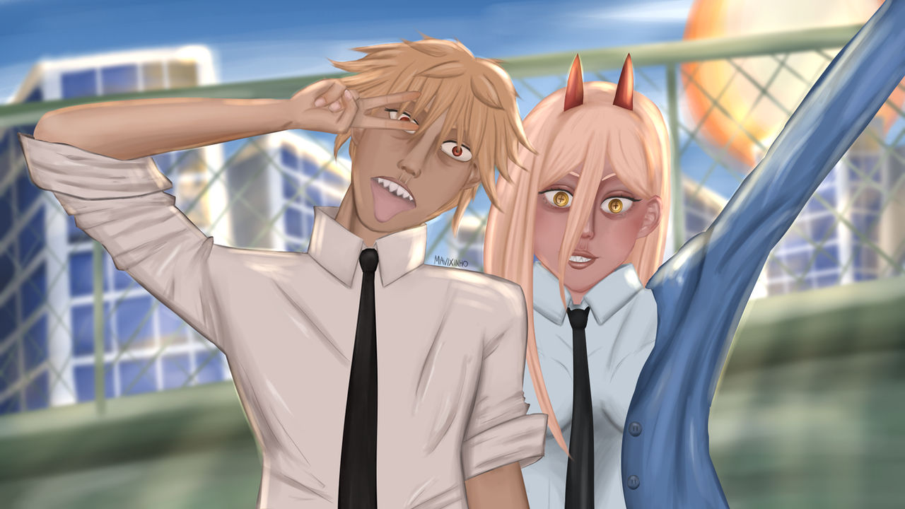 Denji And Power From Chainsaw Man By Mavix1337 On DeviantArt denji-and-power-from-chainsaw-man-by-mavix1337-on-deviantart