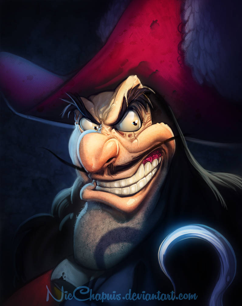 Disney Villains Captain Hook REMASTERED by NicChapuis on DeviantArt