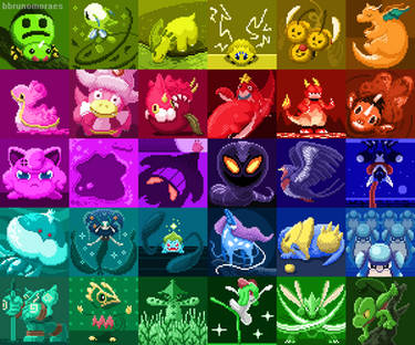 30 Colors, 30 Pokemon!