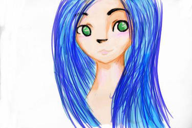 Blue haired Girl