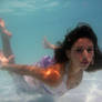 Purple Dress Underwater 1