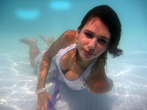Purple Dress Underwater 7