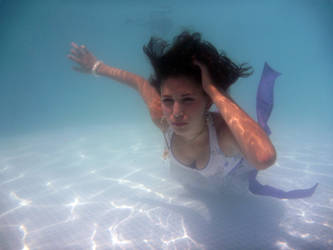 Purple Dress Underwater 8