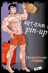 Art jam pin up e-01 by Zeentury