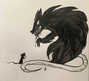 Inktober Day Two: Dire Rat