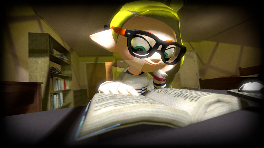 Brainwashed Inkling Inkling Reading Book. by AlphaWolfie16 on DeviantArt