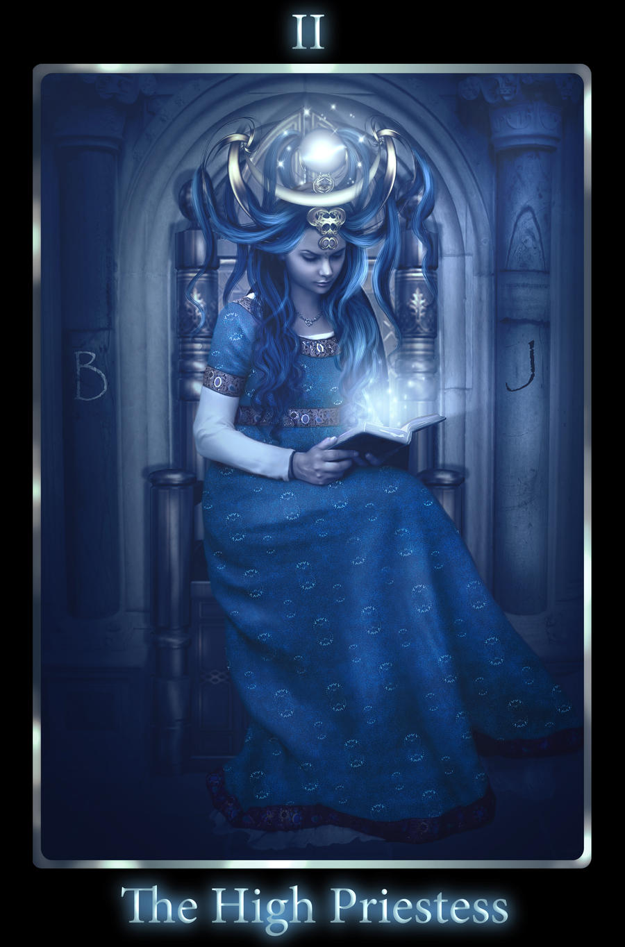 High Priestess. Tarot by mari-na