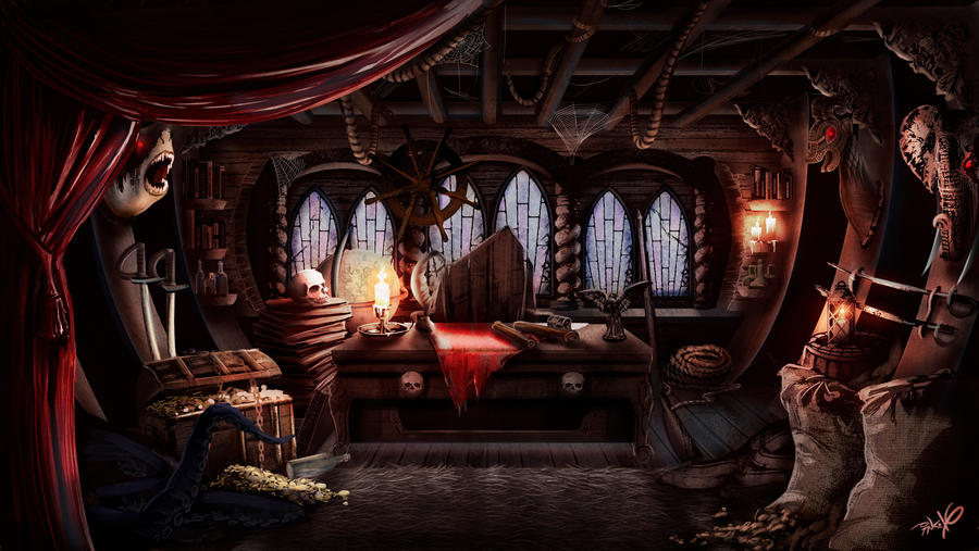 Pirate Captain Room by Marrazki on DeviantArt
