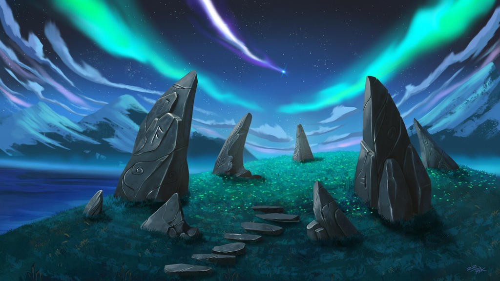 Magic Stones Deviantart Magic standing stones by Marrazki on DeviantArt