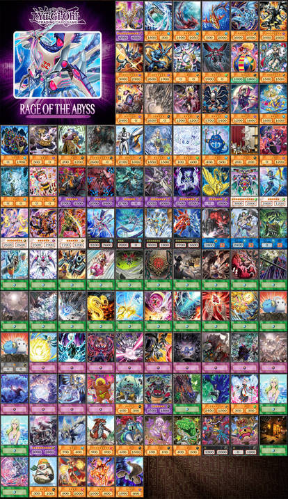 rage of the abyss yugioh card list Yu-Gi-Oh! Rage of the Abyss Booster Box
