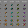 Minexus - Item Gems Textures 64x64