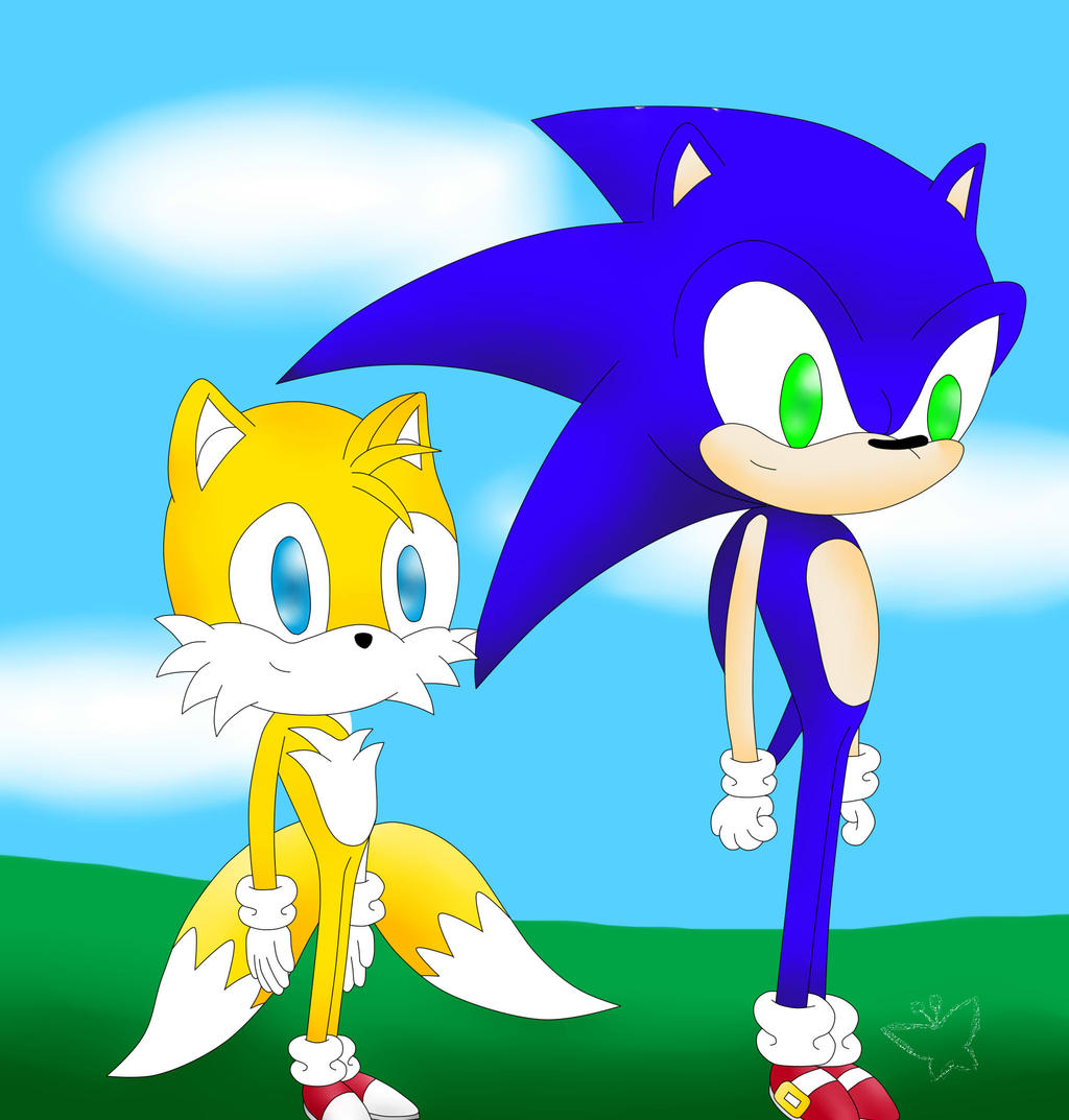 Sonic with Tails by MintStarMari on DeviantArt