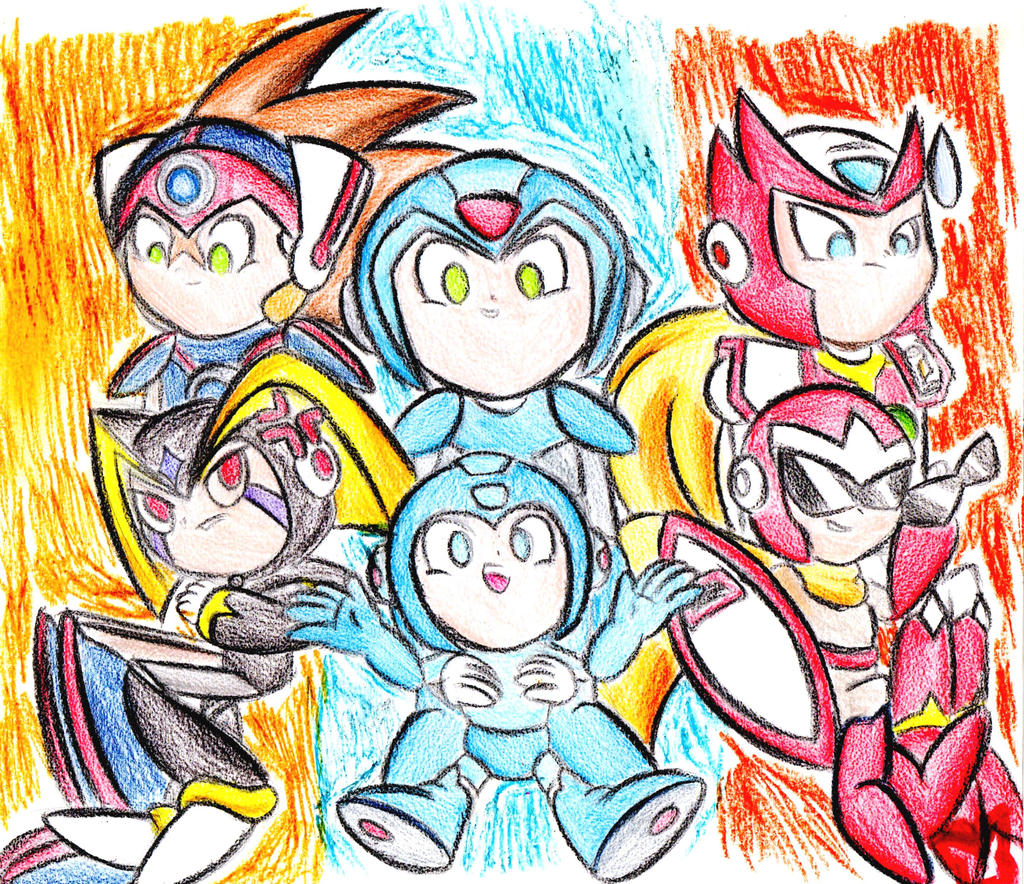Drawing Reploids Robots and reploids by MintStarMari on DeviantArt