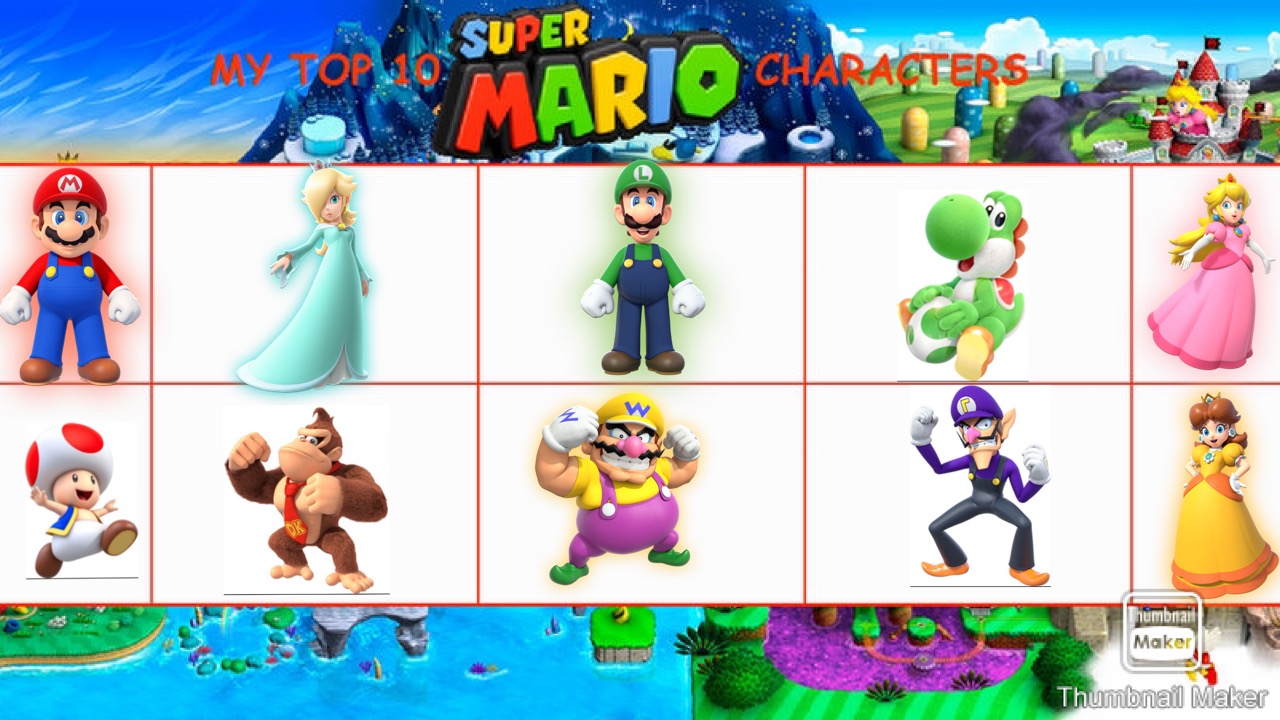 Mario Characters Poll My top ten favorite Mario characters by travis090002 on DeviantArt