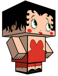 Betty Boop Cubee Craft in 3D