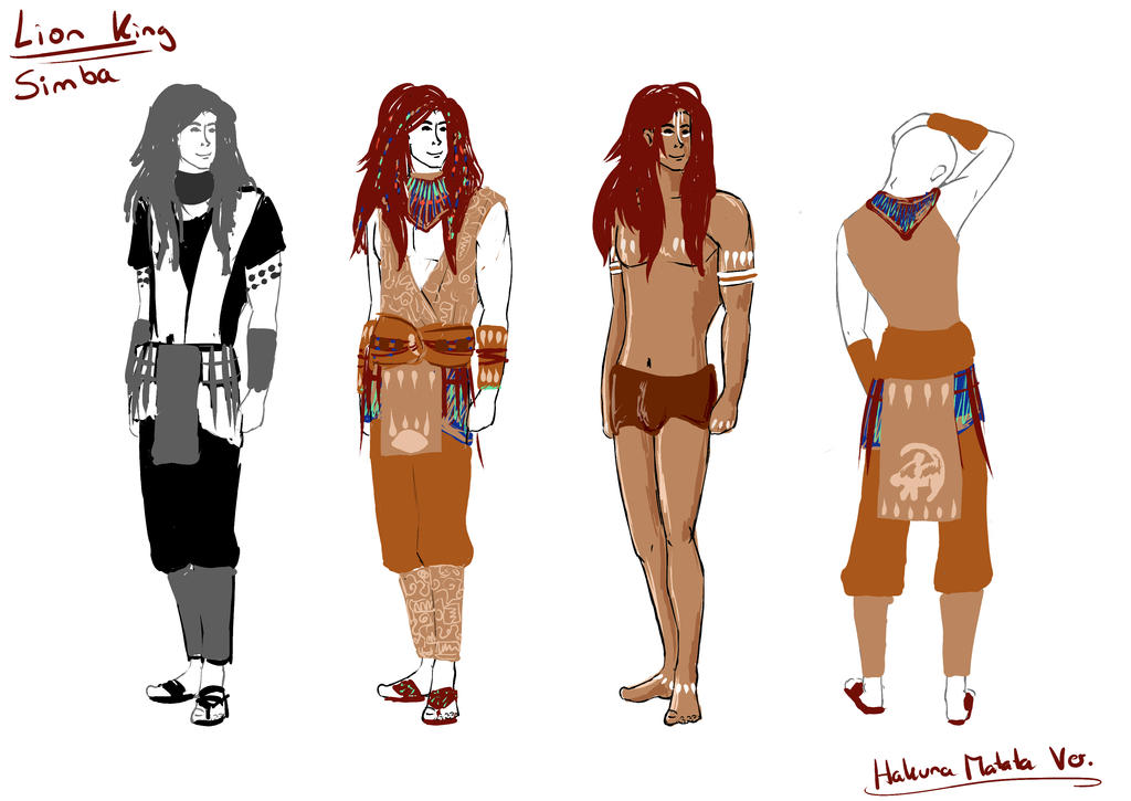 Simba Humanoid Disney: Human Simba Design by InkSplashArt on DeviantArt