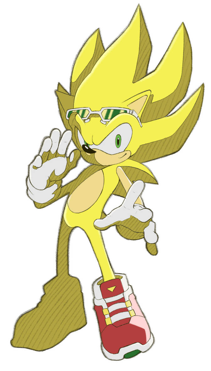 Sonic Riders Style Super Sonic by DiscoverygamesBR on DeviantArt