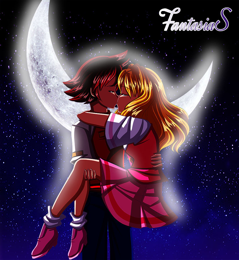 Chris X Helen Kiss In Cresent Moon By Fantasiasaver On Deviantart 