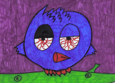 Owl on Drugs -Old Art-