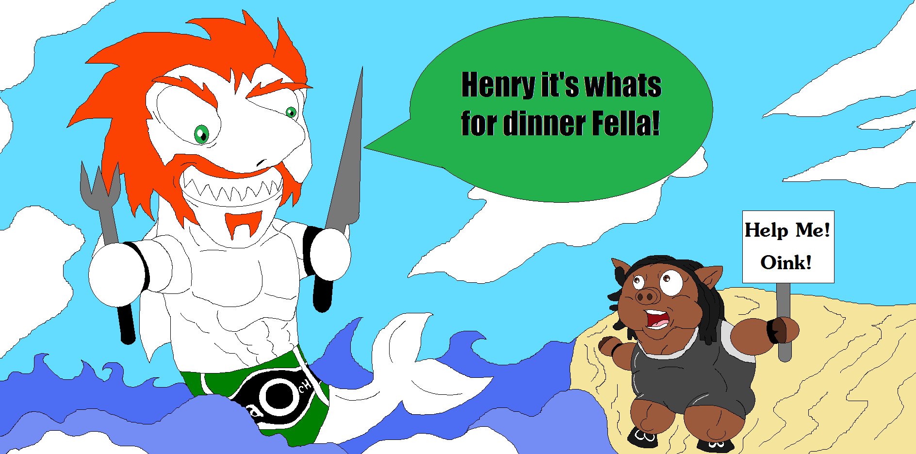 Sheamus O'Shark and Pork Henry