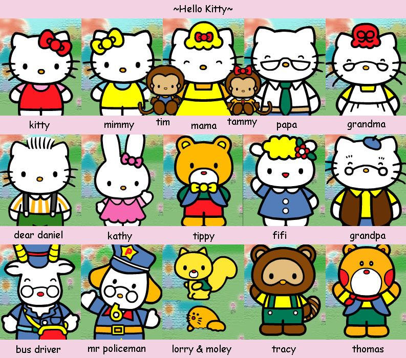 Hello kitty friends and family by emmabandoo on DeviantArt