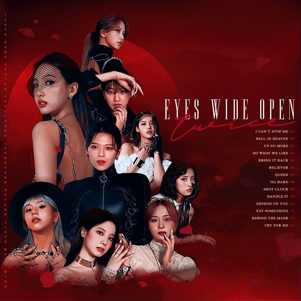 Twice Eyes Wide Open Fan Made Album Cover By Cre4t1v31 On Deviantart