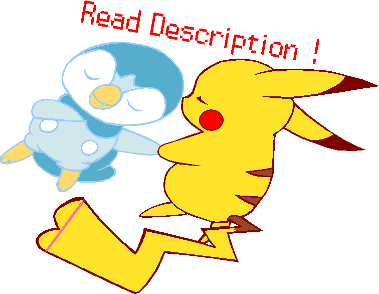 ~PokeBase~ Sleeping Pikachu and Piplup