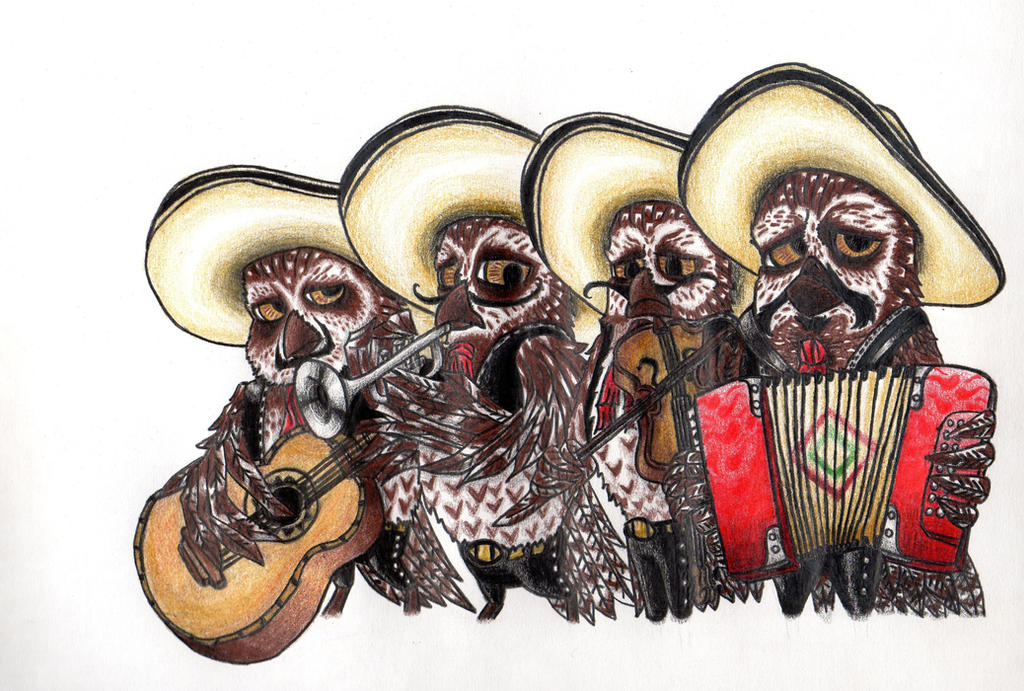 Mariachi Owls from Rango by WolfJCMS on DeviantArt