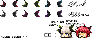 [MapleStory] Custom Black Ribbons