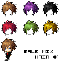 Ms Male Mix Hair 1 By Kuzato On Deviantart