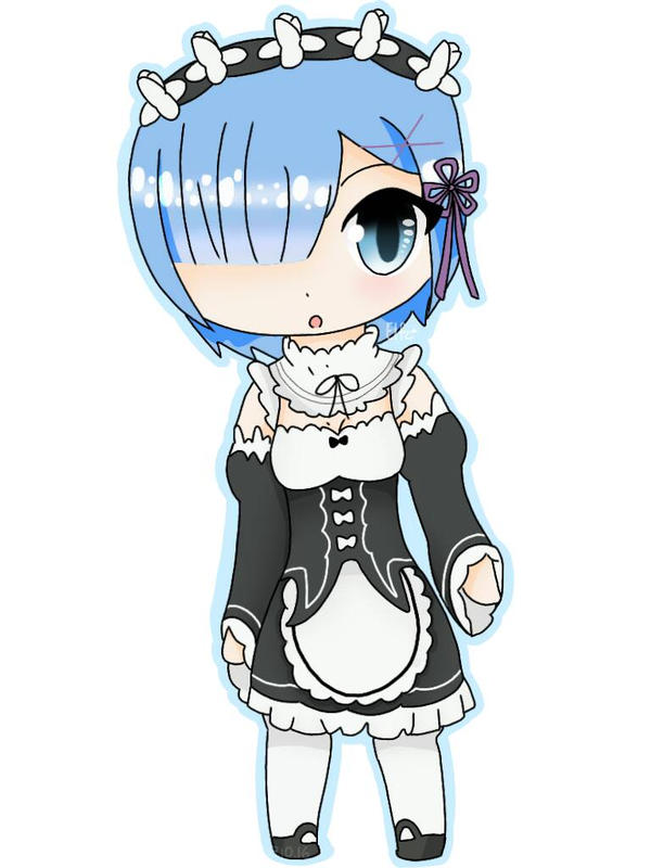 Chibi Vector Rem Chibi - Rem by ElfzTheGamer on DeviantArt