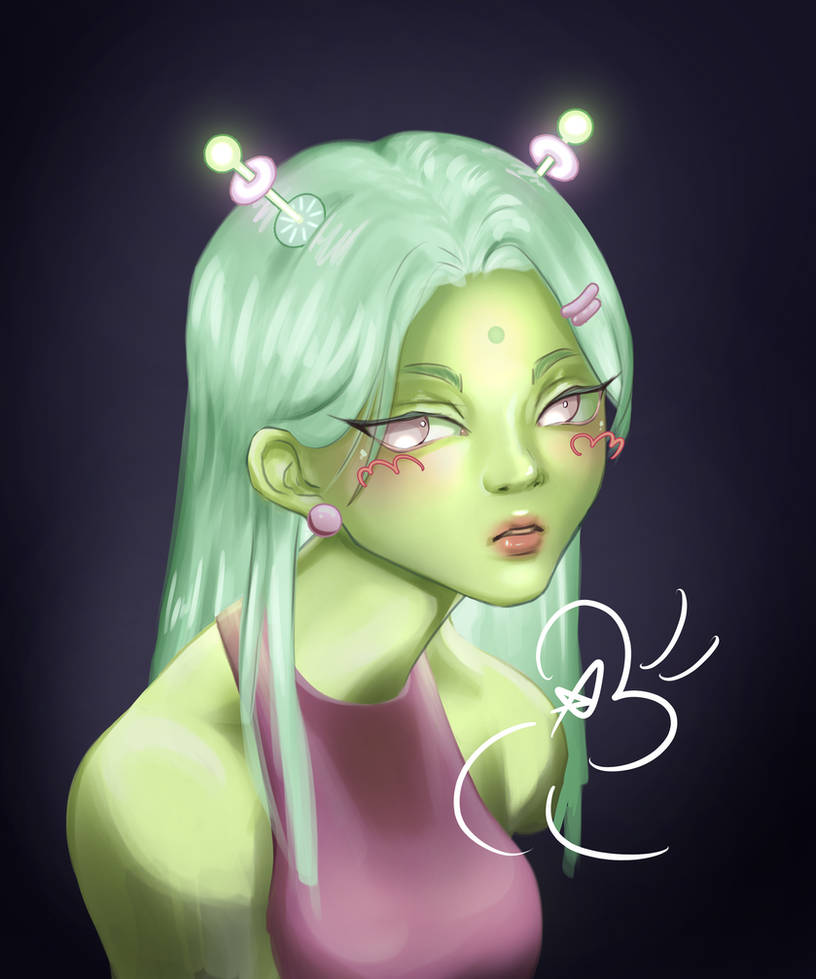 Alien girl challenge by Tokodayo on DeviantArt