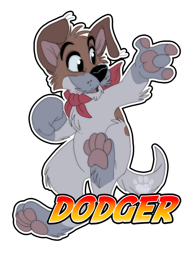 Toony Anthro Dodger Dog