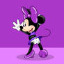 Minnie traje morado dorsal