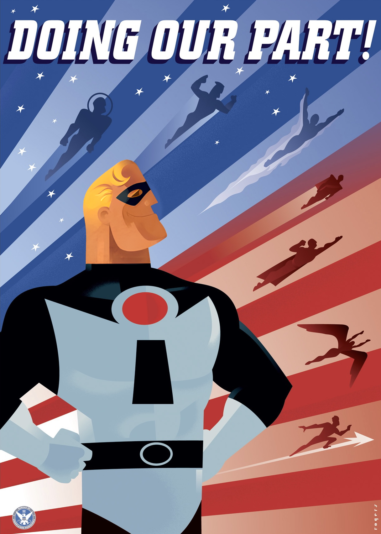 Mr Incredible Doing Our Part Blue Suit Poster By Asherkearney On mr-incredible-doing-our-part-blue-suit-poster-by-asherkearney-on