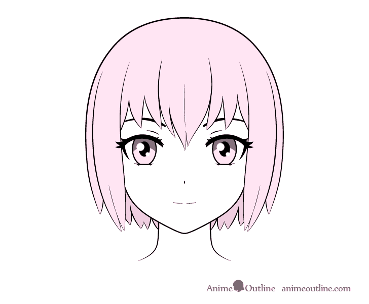 Anime Face Drawing colored version by Abashi76 on DeviantArt Anime Face Drawing colored version by Abashi76 on DeviantArt