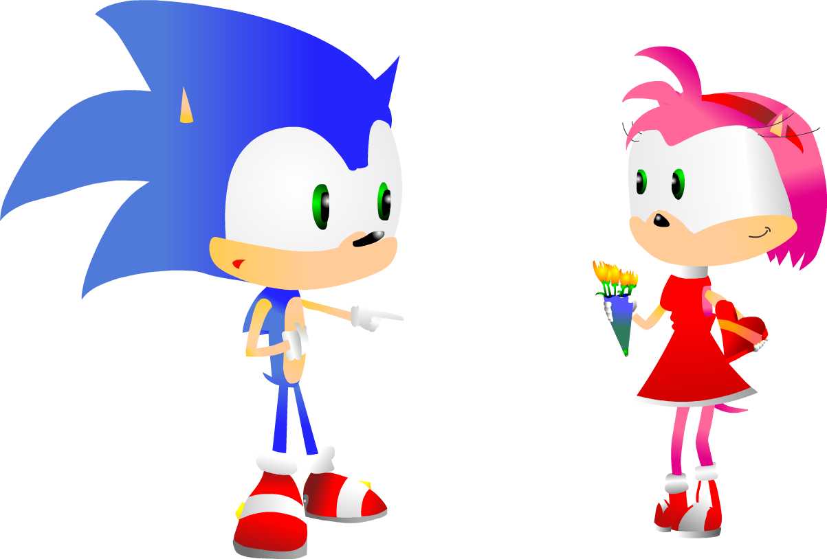 Sonic is Amy Rose's Valentine