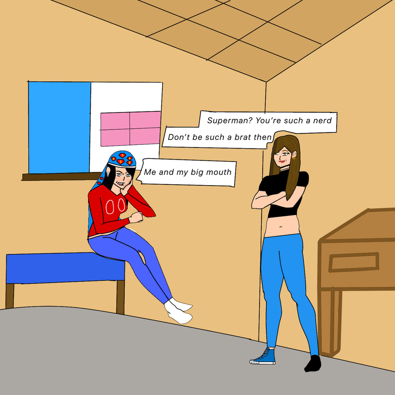Sister Atomic Wedgie by cupcakelove168 on DeviantArt