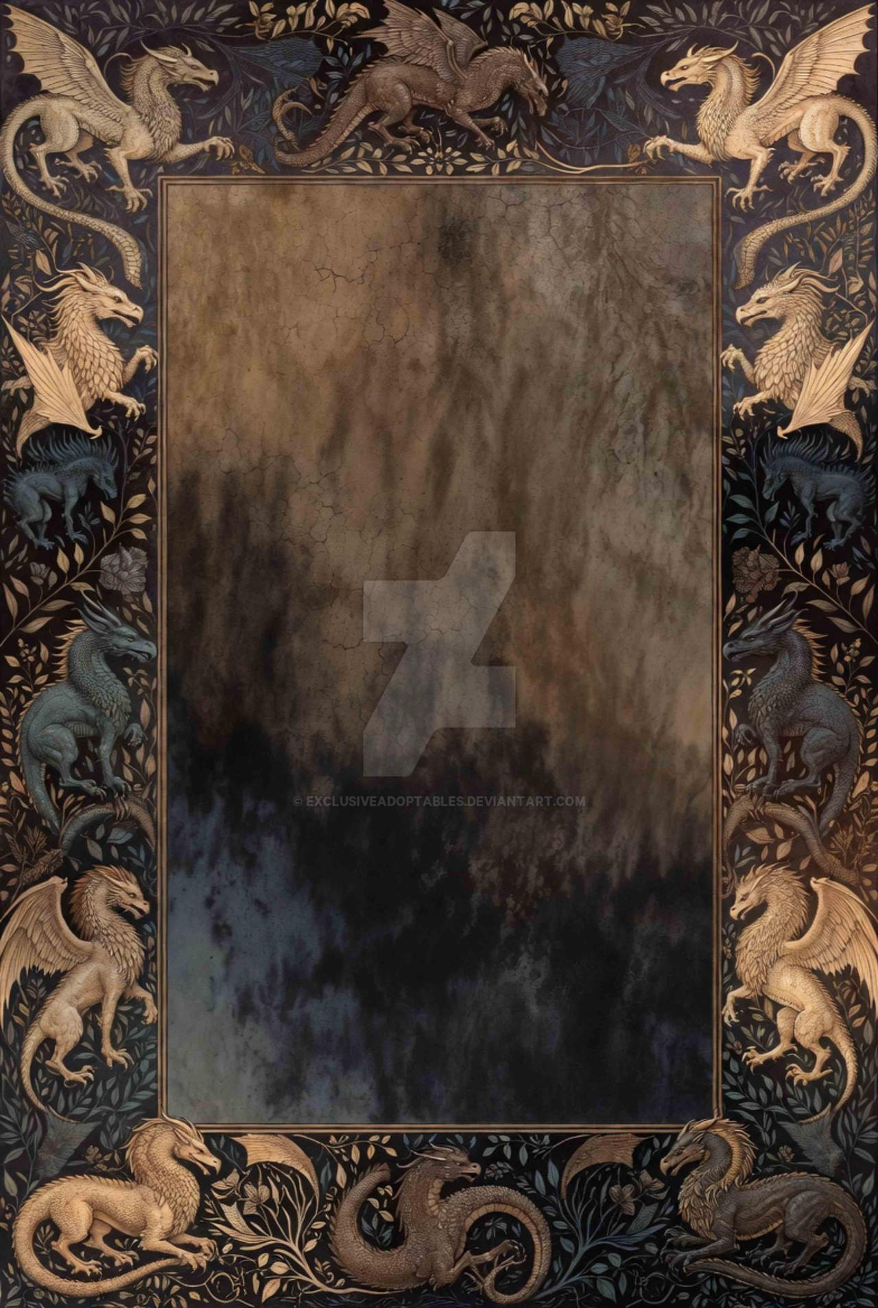 Fantasy Frame Deviantart fantasy frames, decorative frames, glowing frames, by ...