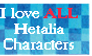 I love All Hetalia Characters - Stamp