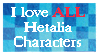 I love All Hetalia Characters - Stamp by Annington