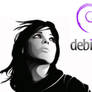 Debian Wallpaper Purple