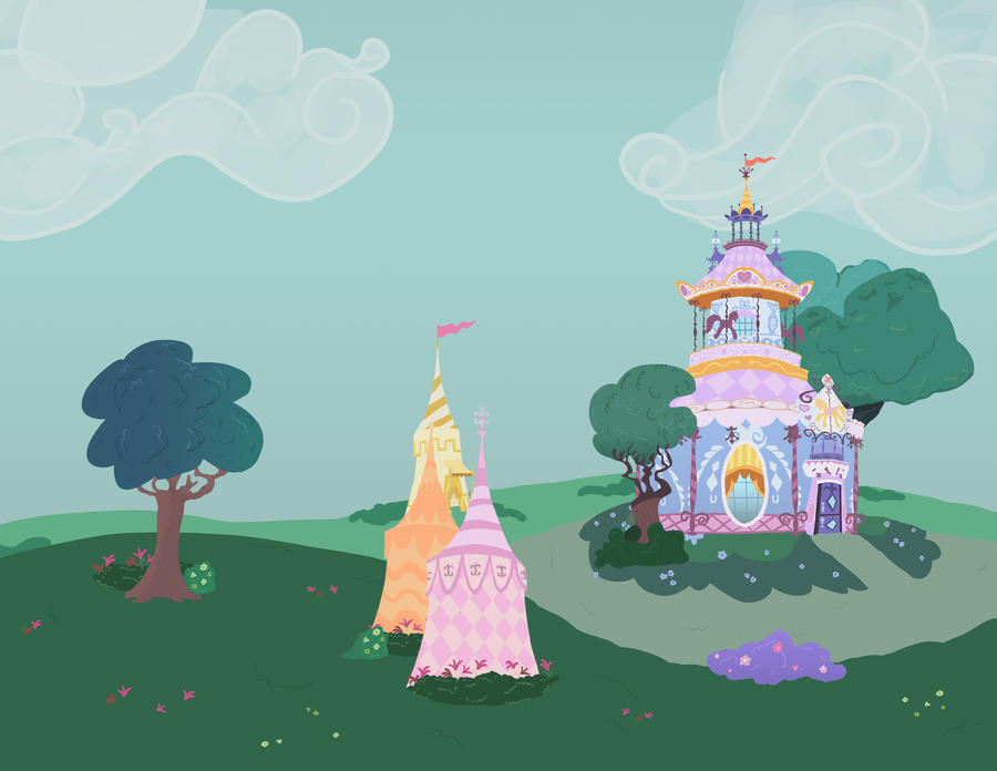 Rarity's Boutique Side View (With Scenery) by rofljay on DeviantArt