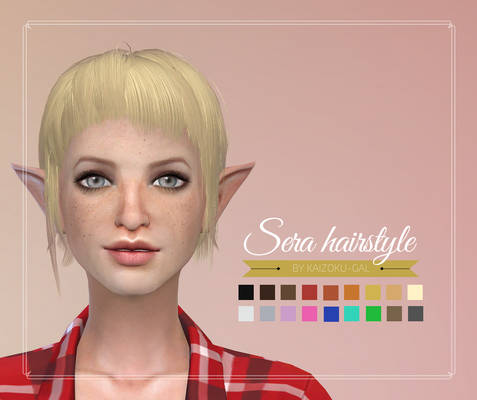 Sera hairstyle for TS4