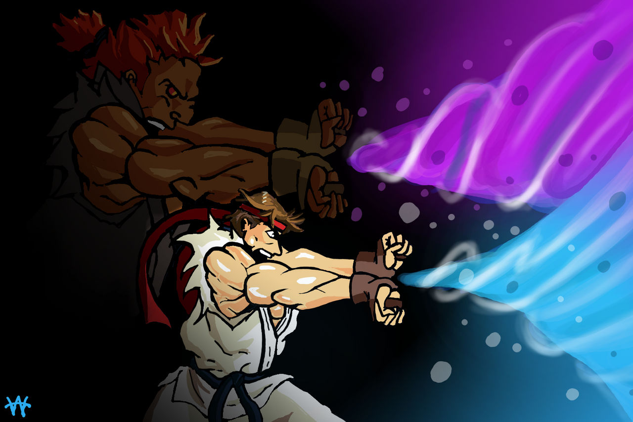 Flaming Ryu Pfp Ryu // Akuma by ACiDWiZ4RD on DeviantArt
