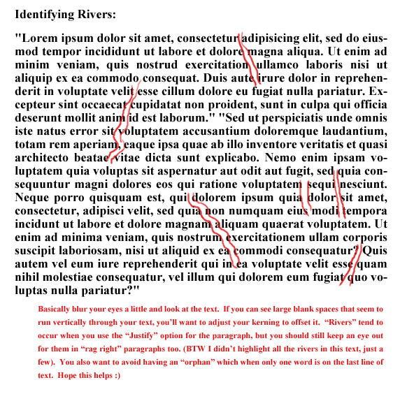 Typesetting Rivers Identifying Rivers in Text by doppelgangergrl on DeviantArt