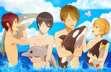 Free! Iwatobi Swim Club Render by lraskie on DeviantArt