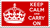 Keep Calm and Carry On stamp by Bourbons3
