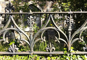 Architecture Detail - Gothic Revival Church Fence